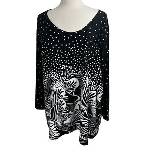 BROCHURE Women Top Shirt Blouse Plus Size 3X